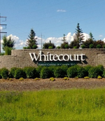 whitecourt welcome sign