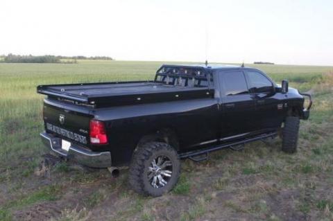 truck with custom sled deck