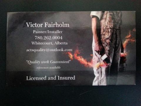 Victor Fairholm Business Card
