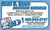 Allen Olson Auction Business Card